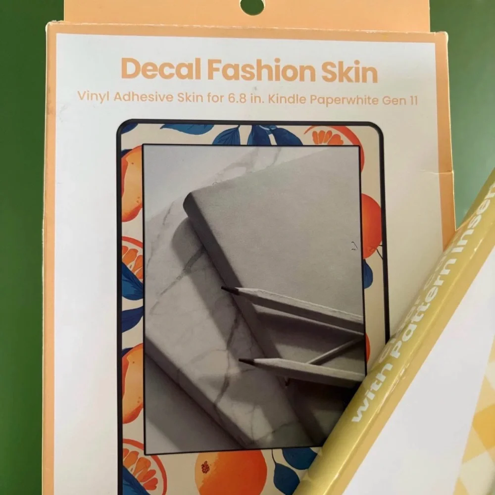 Clear Case for Kindle and decal fashion skin for 6” kindle gen 11